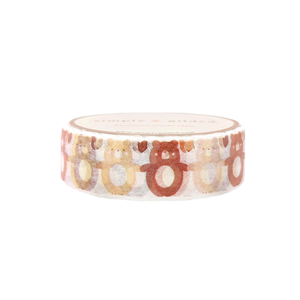 Paper Doll Jasper & Friends washi (15mm) – simply gilded