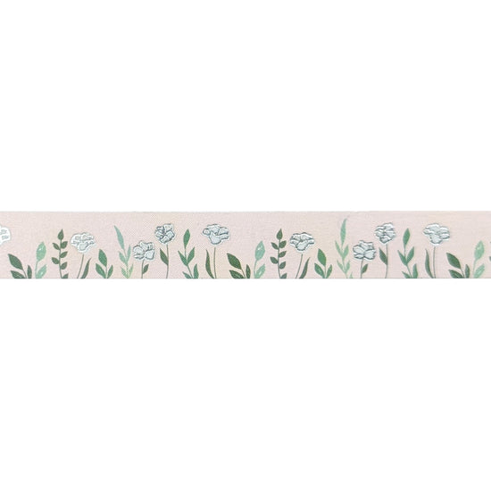 Mother Earth Flowers washi (10mm + silver foil)