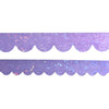 Amethyst Scallop washi set of 2 (10/8mm + iridescent bubble glitter overlay)