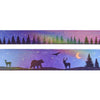 Aurora Animals / Treeline washi set of 2 (15/10mm + silver holographic foil + iridescent overlay) - Restock