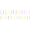 Rainbow Gingham Scallop washi set of 2 (10/8mm)