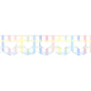 Rainbow Gingham Heart Lace Scallop washi (12mm)