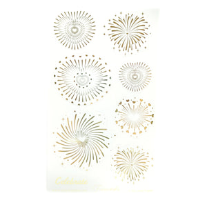 Fireworks Clear Seals (light gold foil)