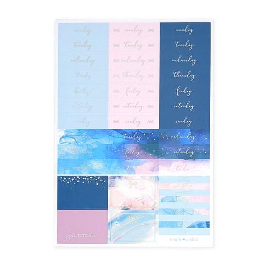 Tidal Ink 2.0 Luxe Sticker Kit (silver holographic foil)