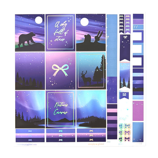 Aurora Luxe Sticker kit (silver holographic foil) - Restock