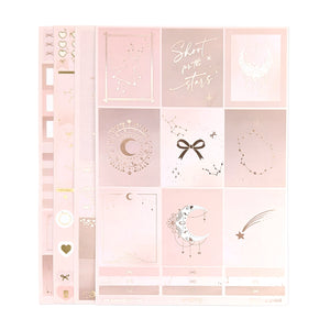 Pink Galaxy Luxe Sticker kit (rose gold foil)