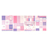 Purple Pink Plaid Luxe Sticker Kit (lilac foil) - Restock