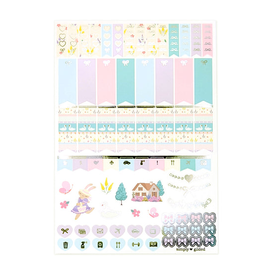 Spring Cottage Luxe Sticker Kit (silver foil)