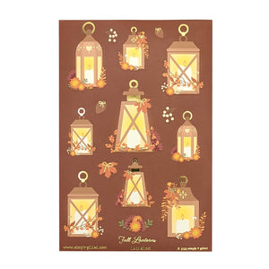Fall Lanterns (Deco Sheet + light gold foil)