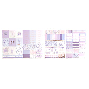 Lavender Milk Luxe Sticker kit (rose gold foil)