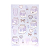 Lavender Milk (Deco Sheet + rose gold foil + iridescent glitter bubble overlay)
