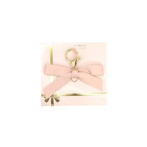 Classic Pink Bow Charm (light gold hardware)