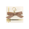 Cocoa Bow Charm + light gold hardware
