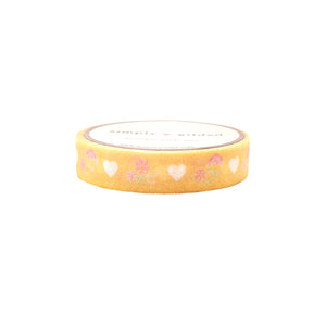 Here Comes the Sun Glitter Floral Washi (10mm)