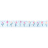 Tulips at Dawn Sparkle Tulips washi (10mm + silver foil / star bubble overlay)