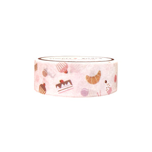 Sweet Baked Goods washi (15mm + glitter overlay)