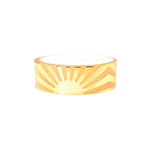 Here Comes the Sun Sunburst Washi (15mm + light gold foil) (Item of the Week)