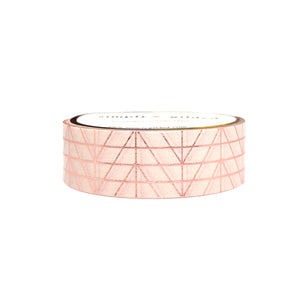 Calm Corner Chevron washi (15mm + rose gold foil)