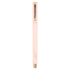 Classic Pink Bow Gel Ink Pen (light gold hardware)