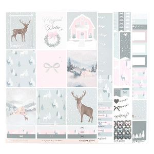 Magical Winter Luxe Sticker Kit (silver foil)
