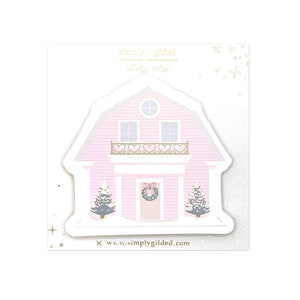 Winter Magic sticky notes + silver foil (die cut)