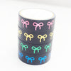 Color Love Midnight washi box set of 4 (15mm + pink/gold/green/blue foil bows)