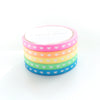 5mm HEARTS set of 5 - NEON pink/orange/yellow/green/blue + white hearts