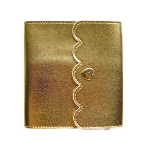 Gold with red & white striped interior Mini Album (gold hardware) - Restock