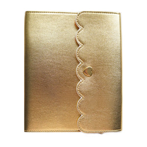 Gold with red & white striped interior Large Album (gold hardware) - Restock