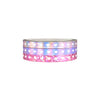Sweetheart Holographic washi set of 3 (5mm + inverse foil / white hearts)