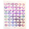 STICKERS - GLOSSY Heart ICONS sticker sheet (YOU PICK)