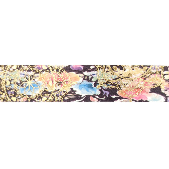 Floral Fantasy Mandala washi (15mm + light gold foil)
