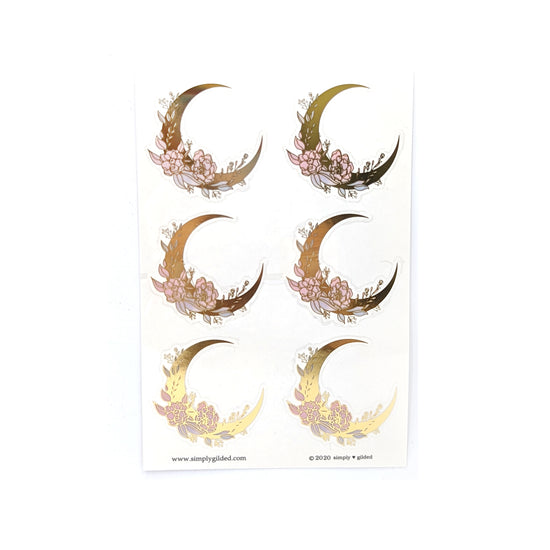 Floral Moon Seal (you pick) - Restock