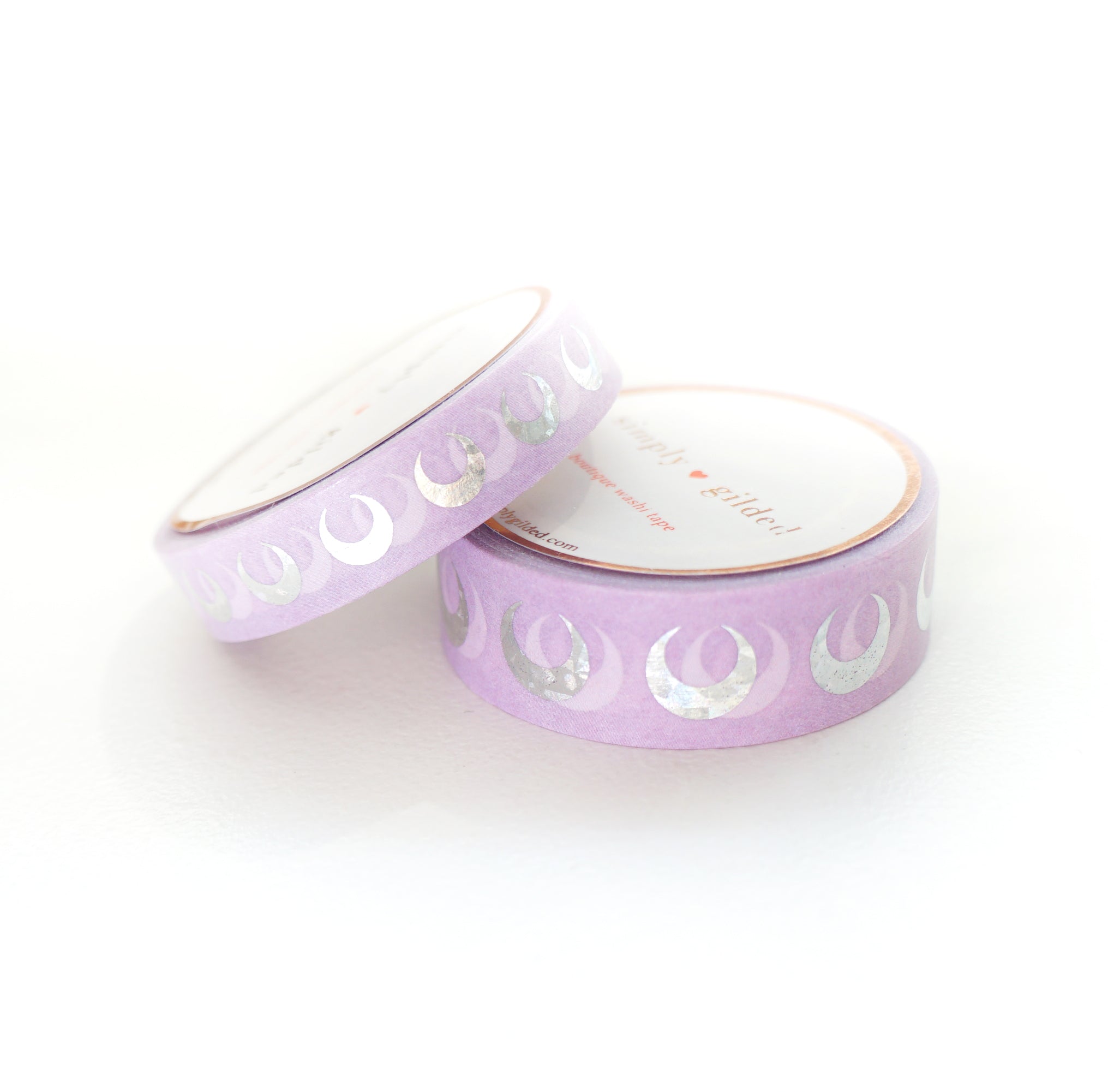 Celestial Silver Washi Tape, Moon and Constellations on Black