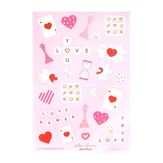 Love Games (Deco Sheet + light gold foil)