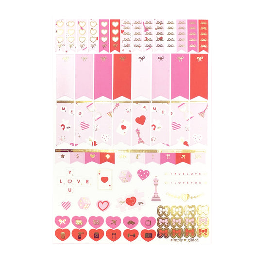 Love Games Luxe Sticker Kit (light gold foil)