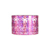 Fuchsia Pink Bubble Bow washi set of 3 (15/10/5mm + pink bubble foil / white bow)