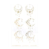 Clear Moon Drops Seals (light gold foil)