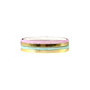 Mint / Baby Pink Color Block washi set of 2 (5mm + light gold foil + iridescent bubble glitter overlay)