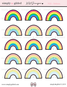 PX26 RAINBOW sticker sheet