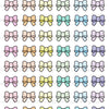 PX28 PASTEL Rainbow BOWS sticker sheet