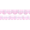 Pastel Christmas Plaid Scallop washi set of 2 (10/8mm + silver foil)