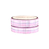 Pastel Christmas Plaid Scallop washi set of 2 (10/8mm + silver foil)