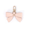 Classic Pink Vegan Leather Bow Clip (light gold hardware)