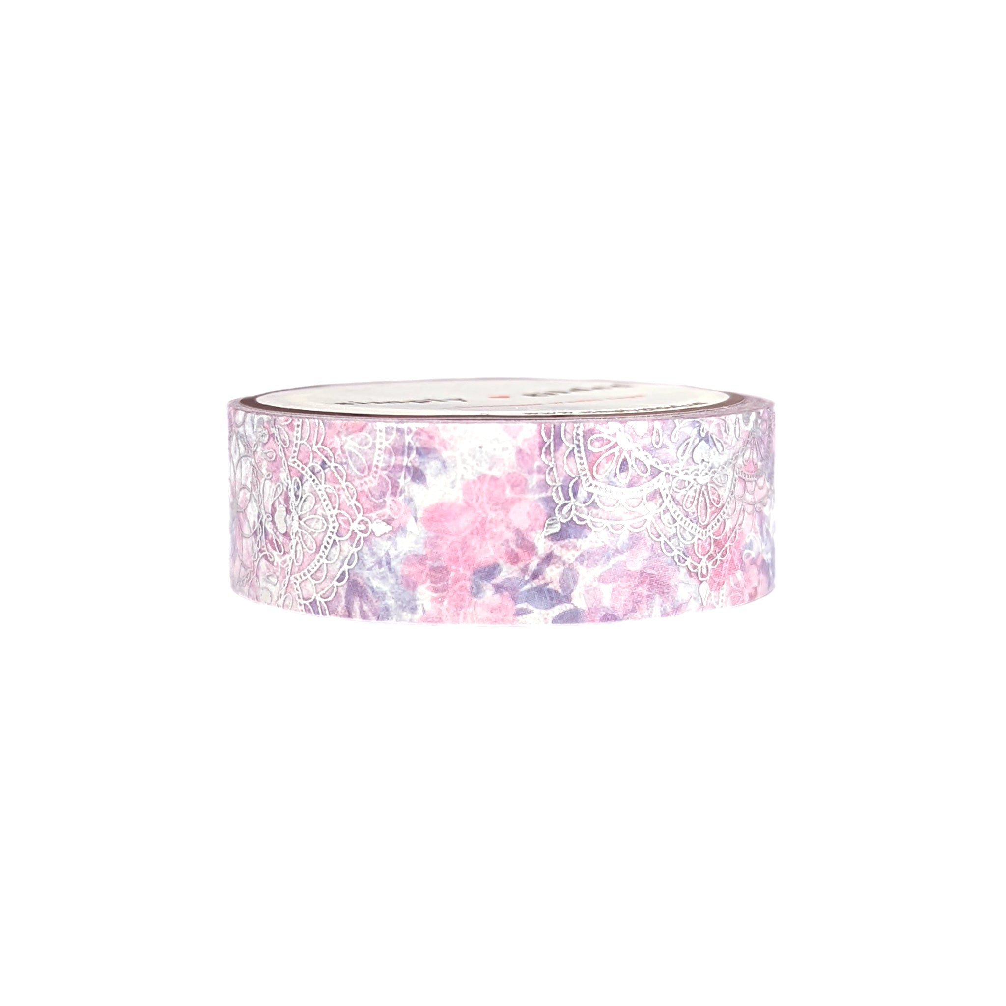 Princess Purple Stardust washi set (15/10mm + pink / aurora pink foil)