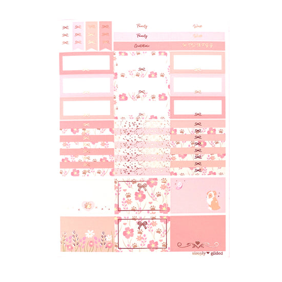 Puppy Love Luxe Sticker Kit (rose gold foil)