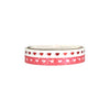 Queen of Hearts washi set of 2 (5mm + red foil / white hearts + iridescent bubble overlay)