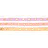 Sweet Leaf washi set of 3 (5mm + light gold foil)