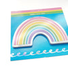 VIBRANT Rainbow sticky notepad (silver holographic foil)