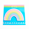 VIBRANT Rainbow sticky notepad (silver holographic foil)